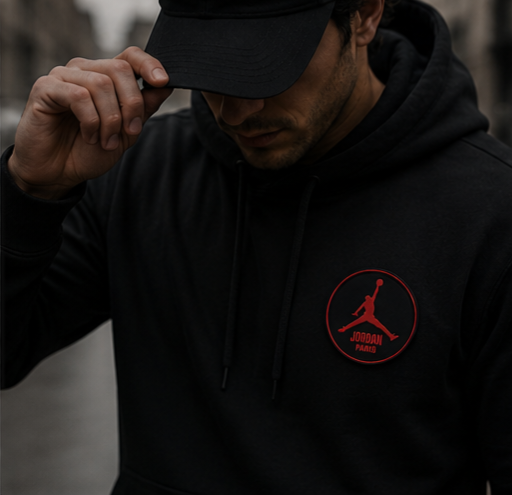 آرم سیلیکونی گرد طرح Jordan Paris