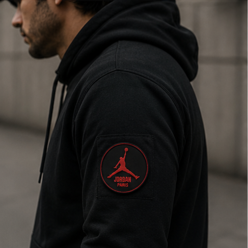 آرم سیلیکونی گرد طرح Jordan Paris