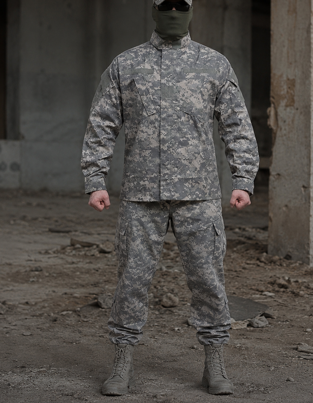 ست کامل لباس نظامی ACU دیجیتال آمریکایی